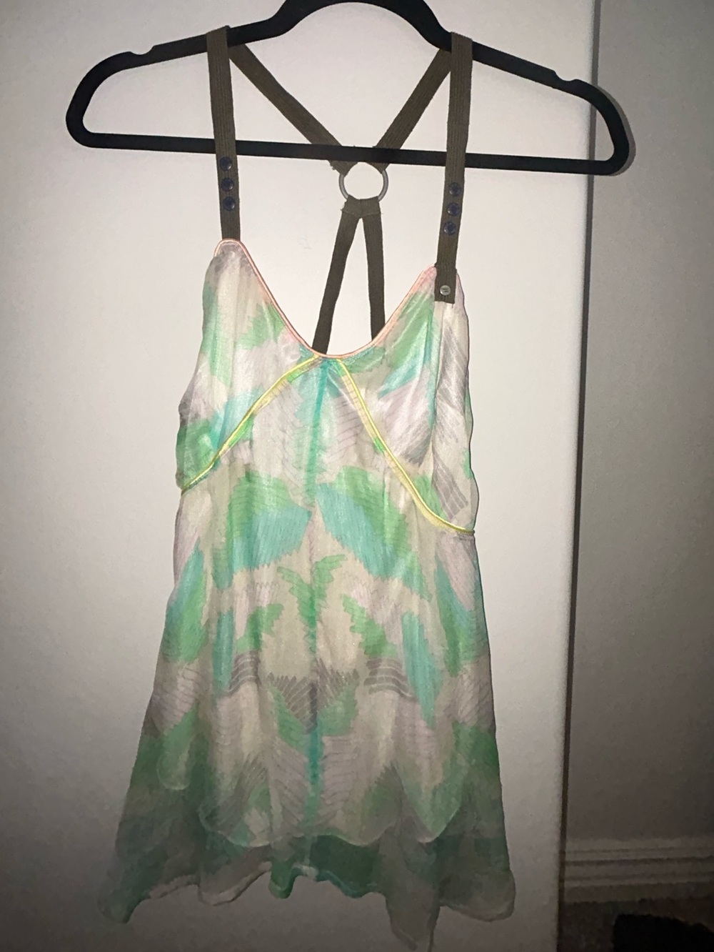 Diesel Vintage Abstract Silk Cami Y2K